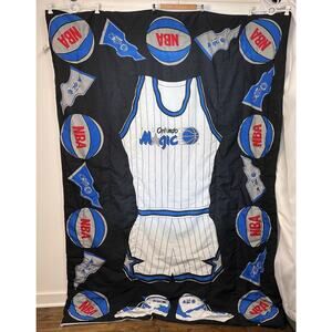 Orlando Magic Vintage Basketball Blue Black NBA Classic Comforter Twin Size